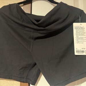 lululemon athletica Black Ribbed Bike Shorts